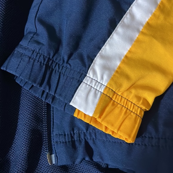 Nike Athletic Dri Fit Jacket 90’s Kids Blue Yellow Polyester Mesh lining size L. - Picture 11 of 15